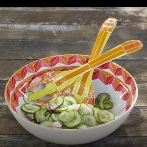 RACHEL KOZLOWSKI x West Elm Geo Melamine Serving Bowl